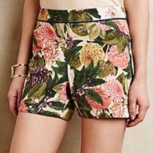 Anthropologie Elevenses Ranunculus Bloom shorts 6